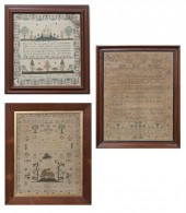 A Group of Three Samplers the
