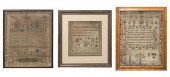 A Group of Three Samplers the