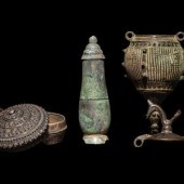A Group of Three Silver and Br