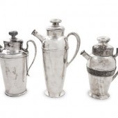 A Group of Three Silver-Plate