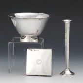 A GROUP OF THREE STERLING SILV