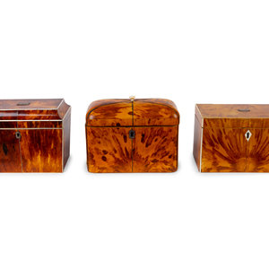 A Group of Three  Tortoiseshell Tea