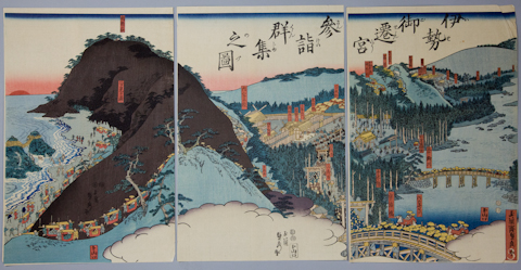 A GROUP OF THREE TRIPTYCHS the