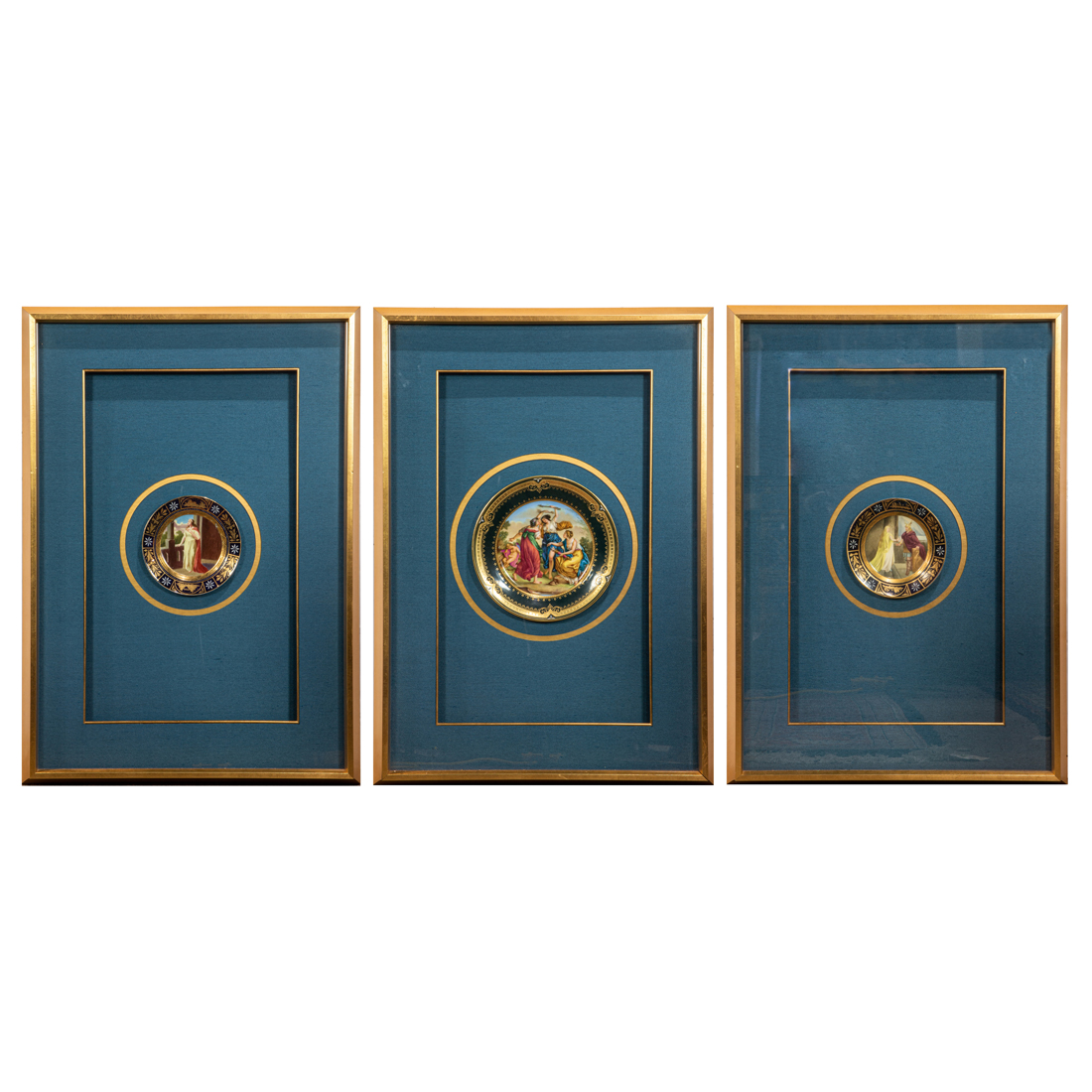 A GROUP OF THREE VIENNA PORCELAIN