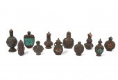 A GROUP OF TIBETAN SILVER AND