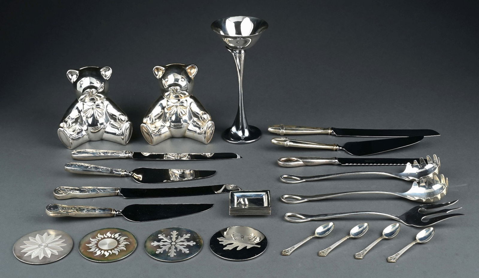 A GROUP OF TIFFANY STERLING BOXED
