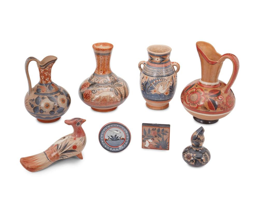 A GROUP OF TONALá POTTERY ITEMSA