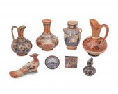 A GROUP OF TONALá POTTERY ITEM