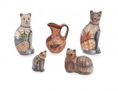 A GROUP OF TONALá POTTERY ITEM