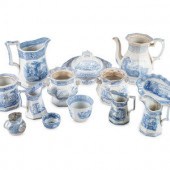 A Group of Transferware Table