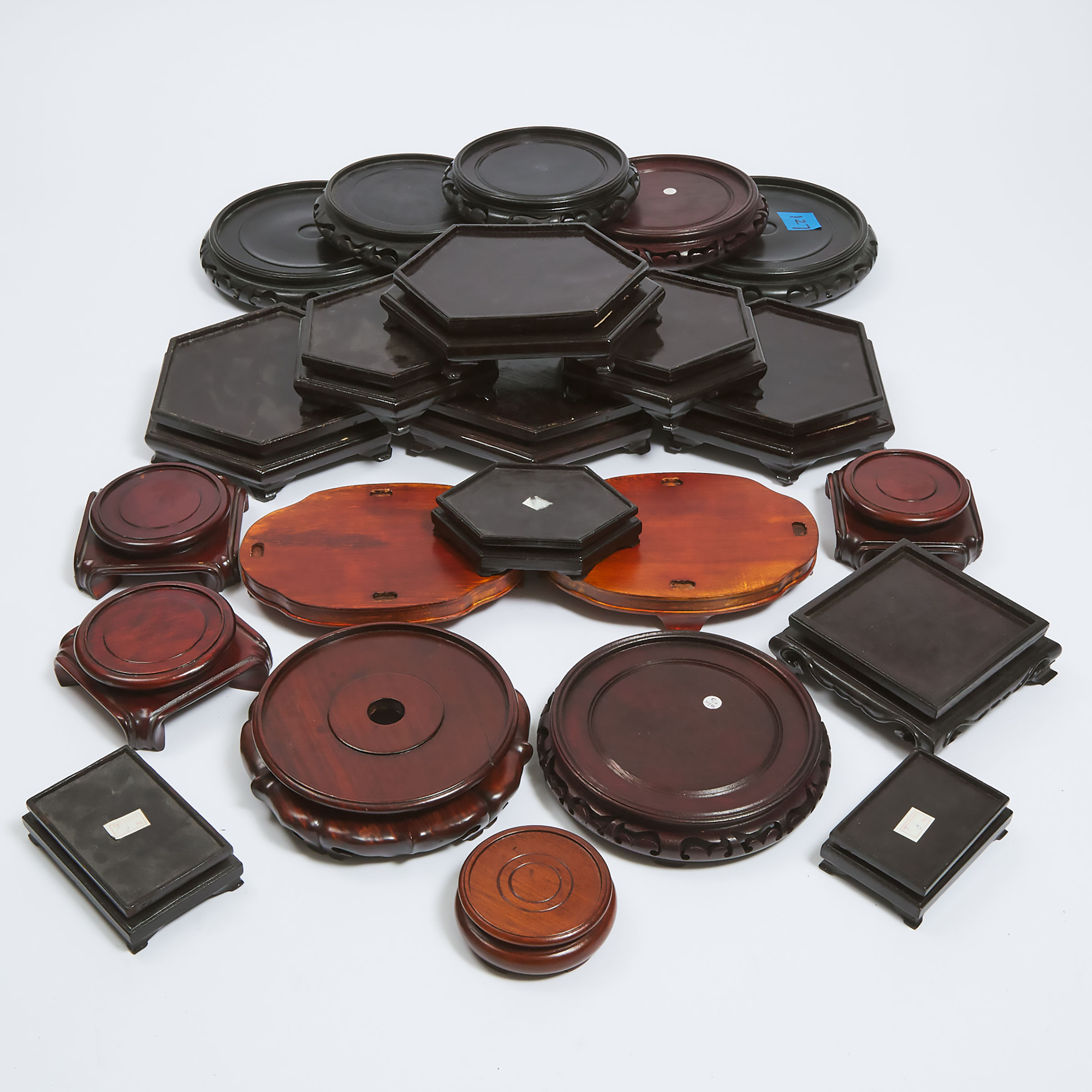 A Group of Twenty-Four Chinese Wood