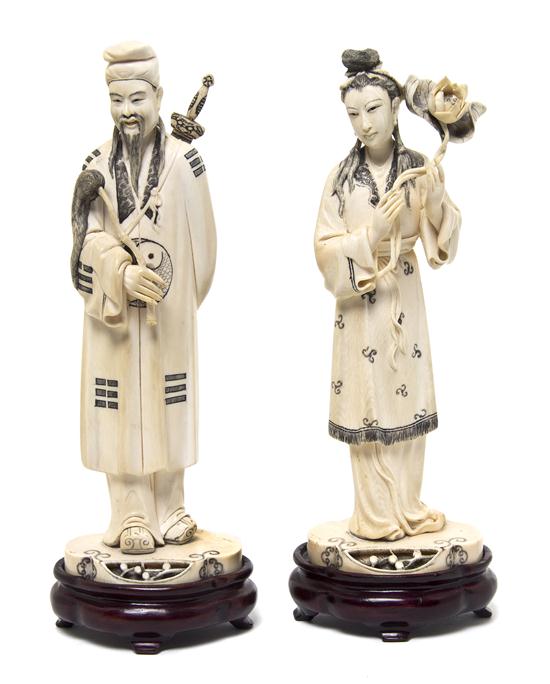 *A Group of Two Chinese Carved