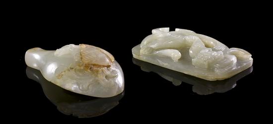 A Group of Two Jade Articles