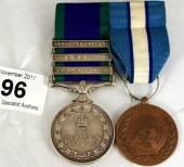 A Group of Two Medals awarded
