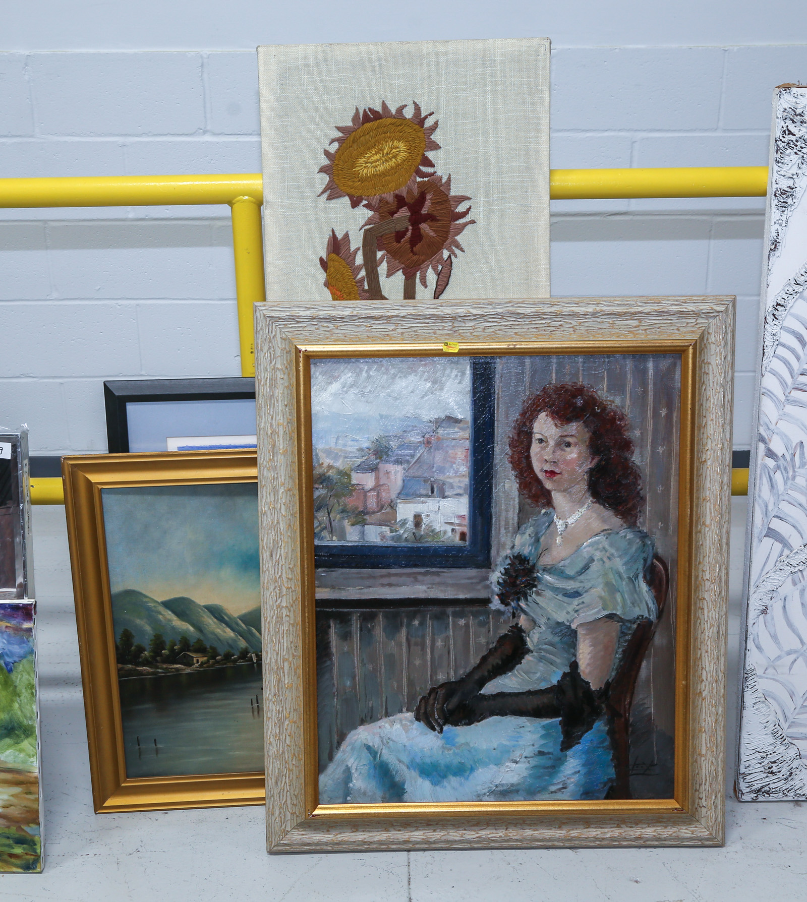 A GROUP OF TWO PAINTINGS & OTHER