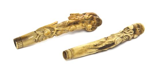 A Group of Two Stag Antler