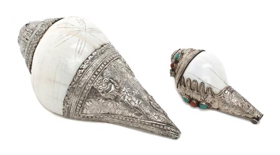 A Group of Two Tibetan Silver