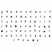 A GROUP OF UNMOUNTED IOLITES A