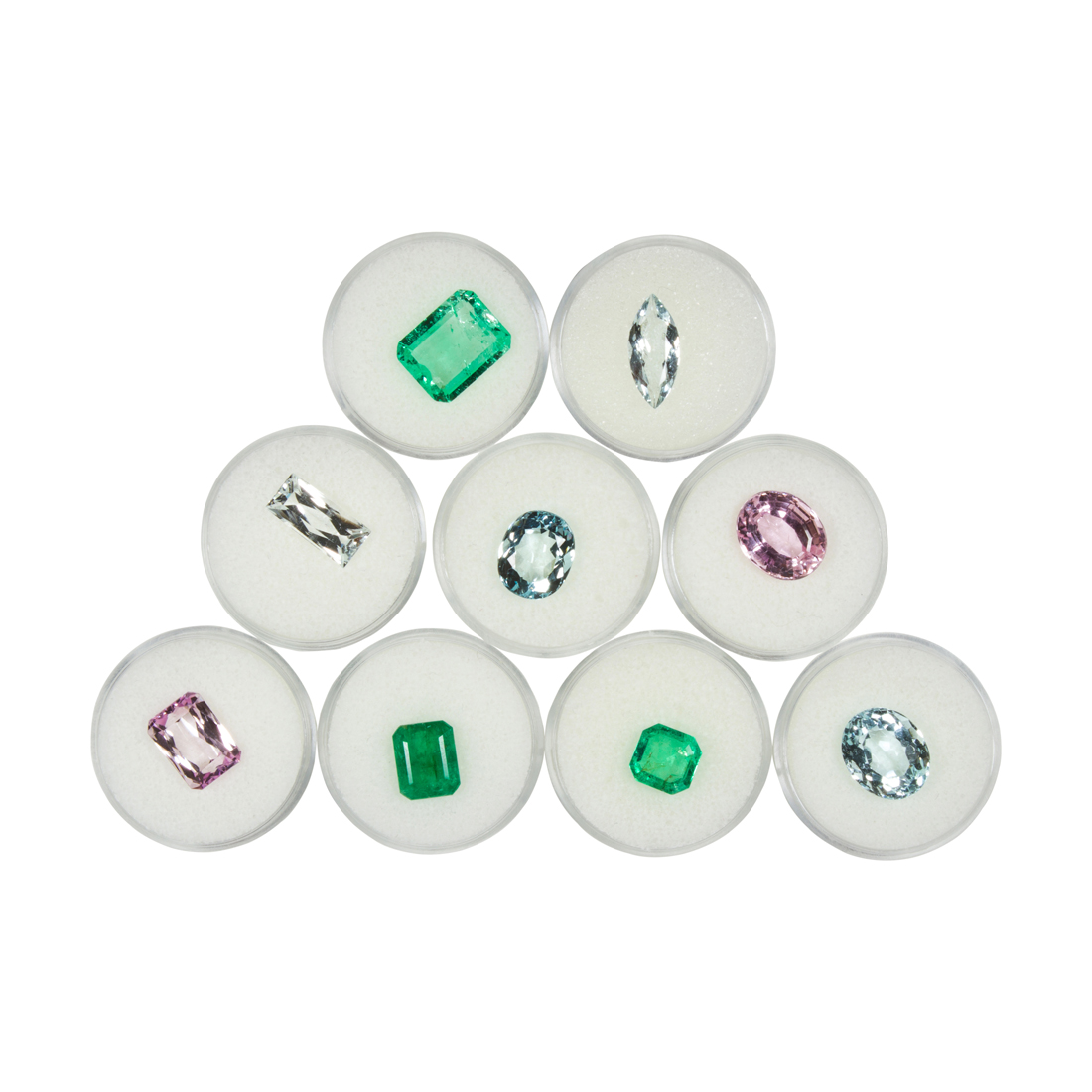 A GROUP OF UNMOUNTED KUNZITE,