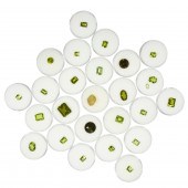 A GROUP OF UNMOUNTED PERIDOTS