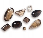 A GROUP OF UNMOUNTED SMOKY TOP