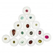 A GROUP OF UNMOUNTED TOURMALIN