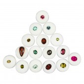 A GROUP OF UNMOUNTED TOURMALIN