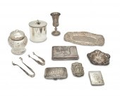A GROUP OF VARIOUS SILVER ITEM