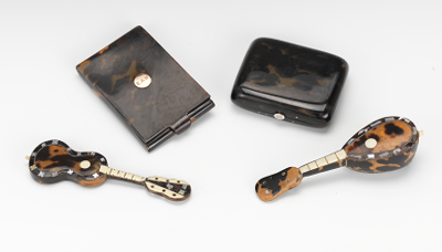A Group of Vintage Tortoise Items