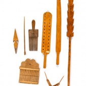 A Group of Weaving Tools
19th