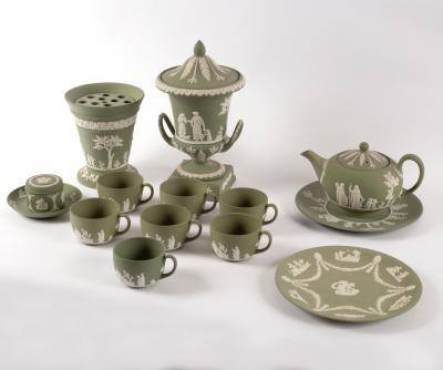 A group of Wedgwood green
