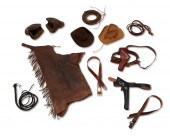 A GROUP OF WESTERN LEATHER GOO