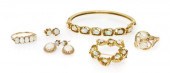 A Group of Yellow Gold and Opa