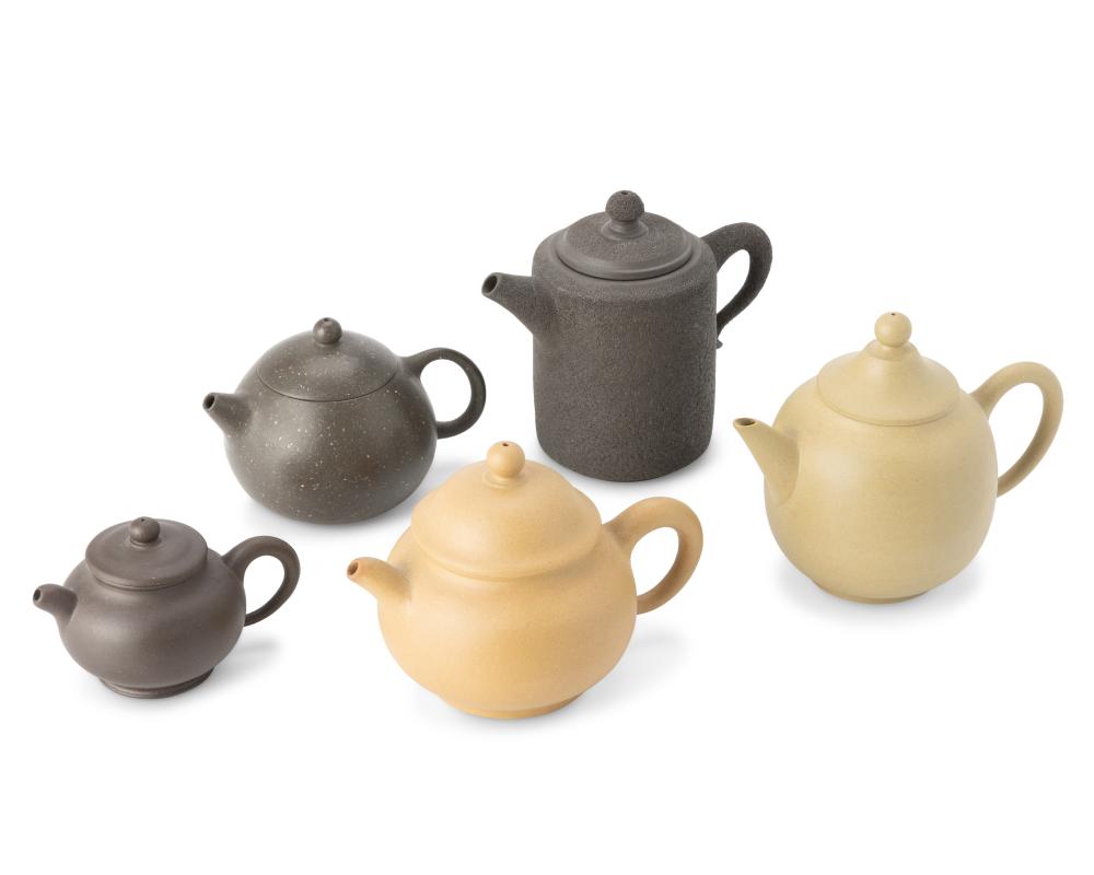 A GROUP OF YIXING ZISHA CERAMIC