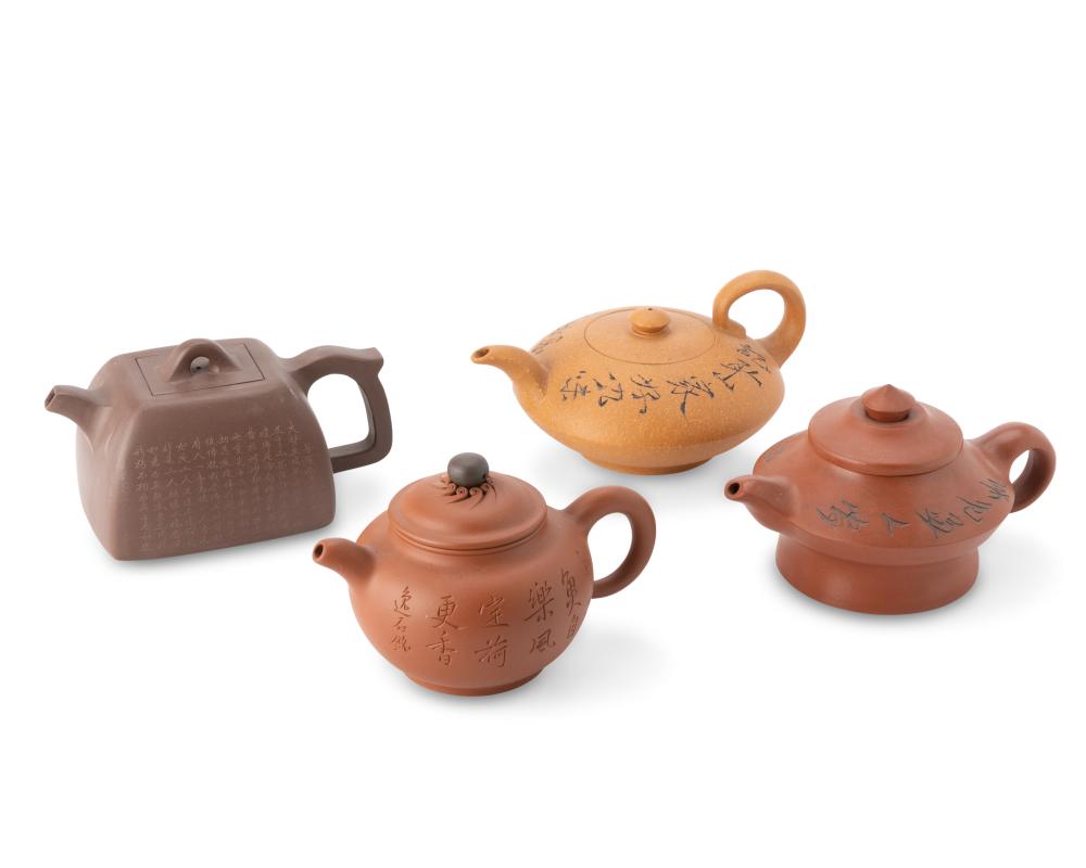 A GROUP OF YIXING ZISHA CERAMIC