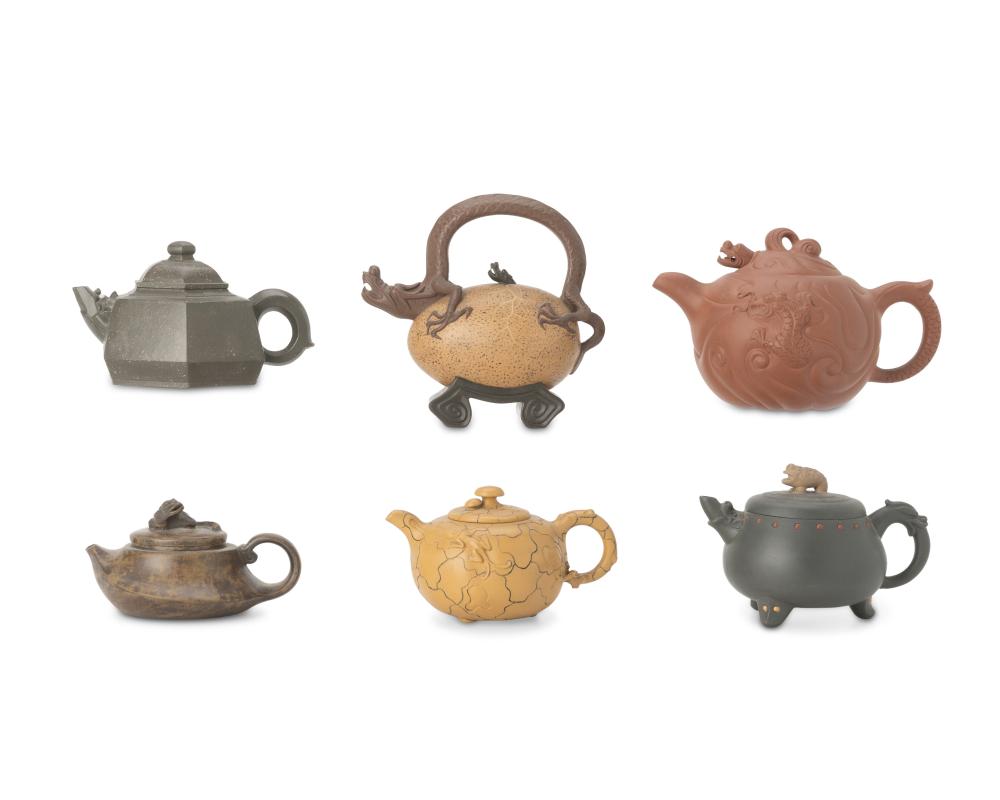 A GROUP OF YIXING ZISHA CERAMIC