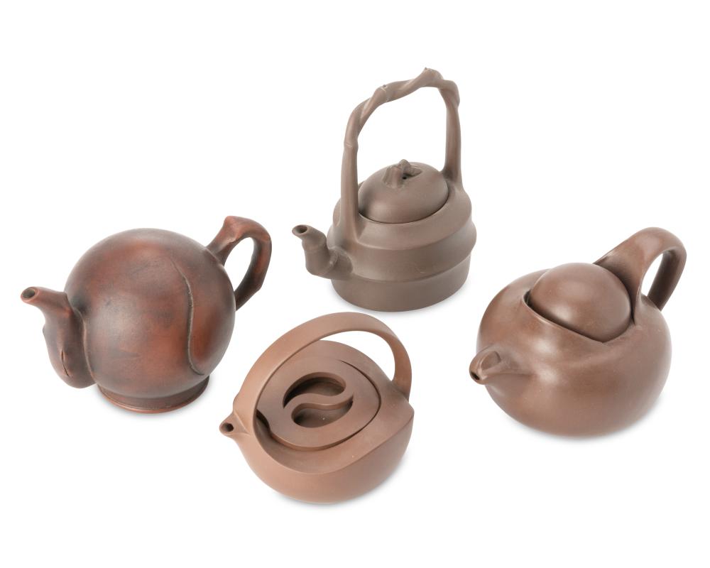 A GROUP OF YIXING ZISHA CERAMIC