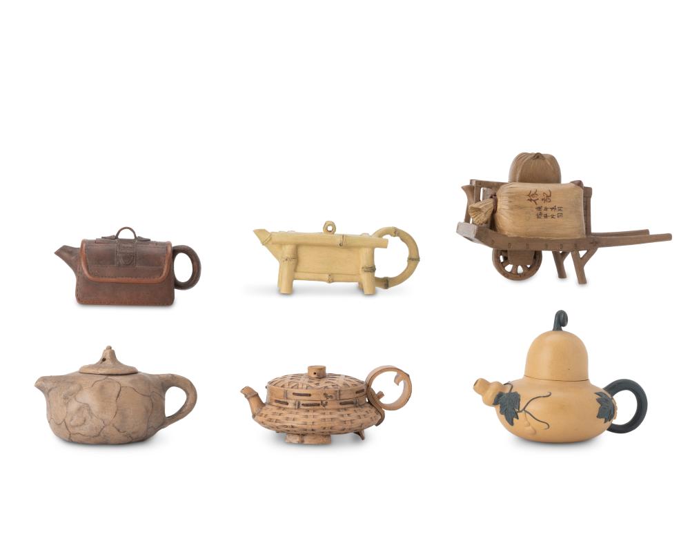 A GROUP OF YIXING ZISHA CERAMIC