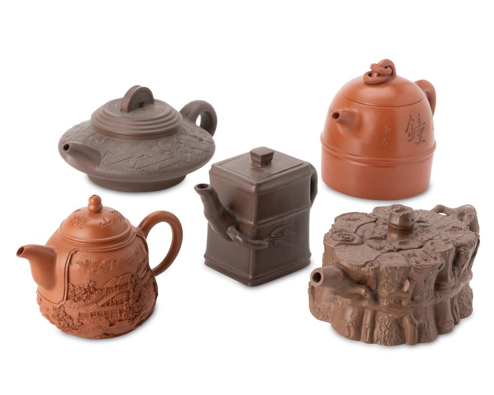 A GROUP OF YIXING ZISHA CERAMIC