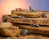 A GROUP OF ZUNI STONE FETISH A