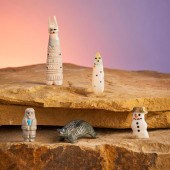A GROUP OF ZUNI STONE FETISH F