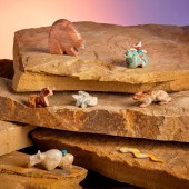 A GROUP OF ZUNI STONE FETISH A