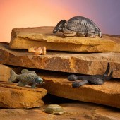 A GROUP OF ZUNI STONE FETISH A