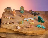 A GROUP OF ZUNI STONE FETISH A