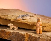 A GROUP OF ZUNI STONE FETISH A