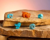 A GROUP OF ZUNI STONE FETISH A