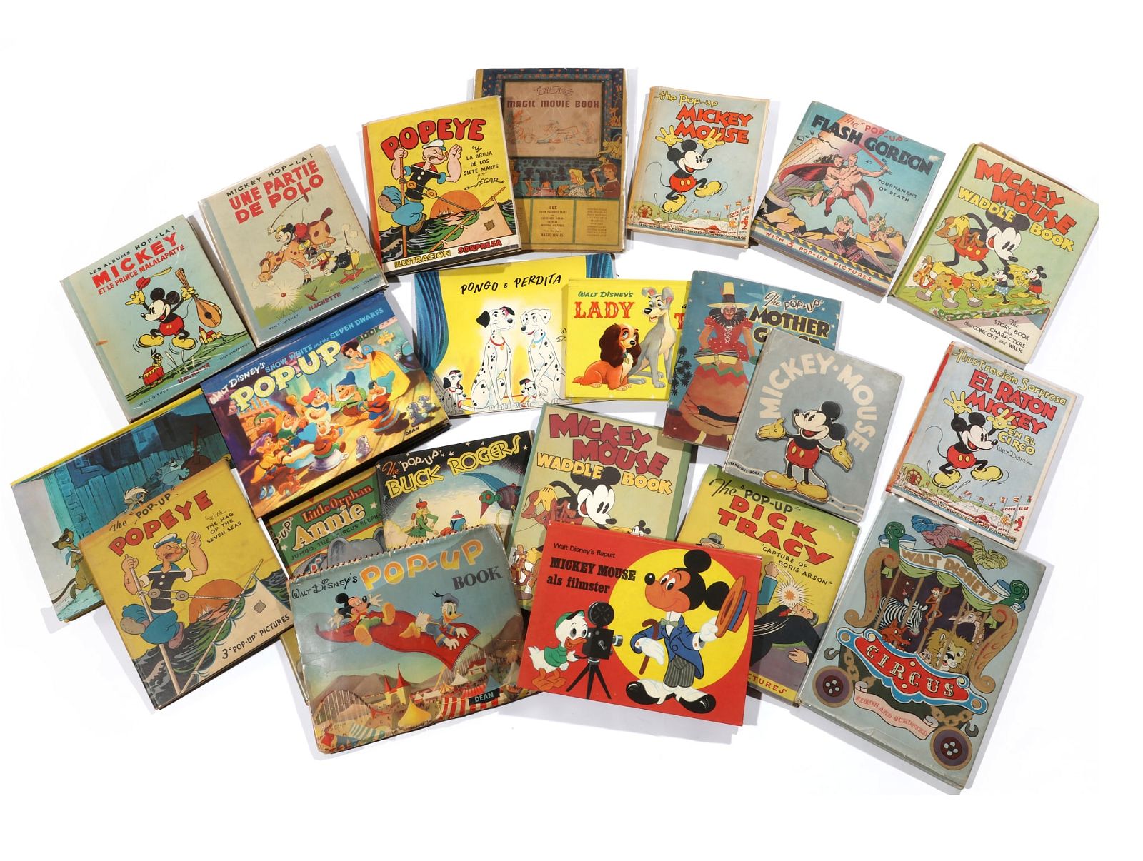 A GROUP WALT DISNEY POP-UP AND