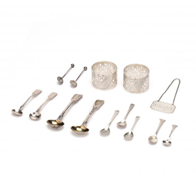A GROUPING OF (14) ENGLISH SILVER
