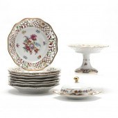 A GROUPING OF ANTIQUE DRESDEN