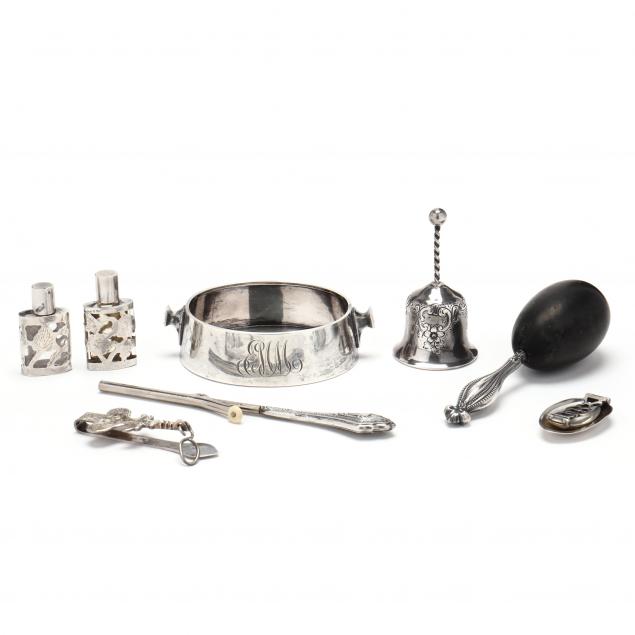 A GROUPING OF EIGHT STERLING AND